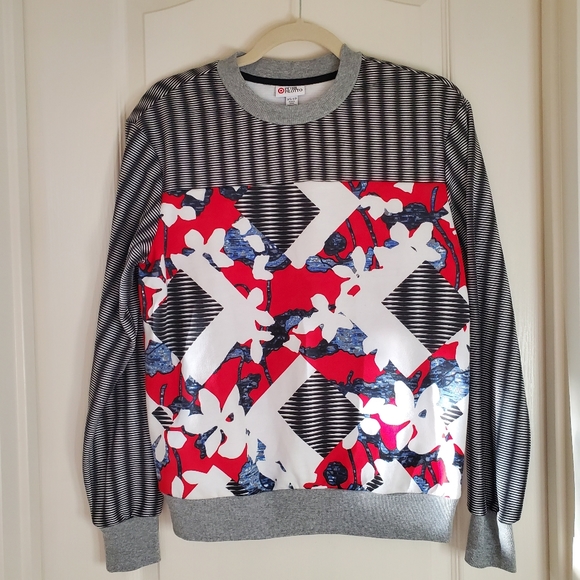 Peter Pilotto x Target - Multicolor Print Red Sweater - Picture 2 of 7